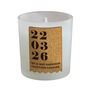 Wedding Anniversary Gifts Personalised Candle Love Story, thumbnail 4 of 5