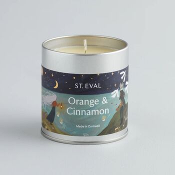 Orange And Cinnamon Christmas Scented Tin Candle, 3 of 5