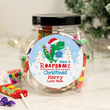 Personalised Dinosaur 'Have A Roarsome Christmas', 2 of 3