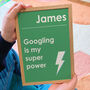 Personalised Super Power Typography Print, thumbnail 5 of 11