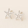 Sterling Silver Starfish Stud Earrings, thumbnail 1 of 10