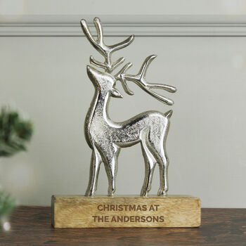 Personalised Stag Ornament, 5 of 7