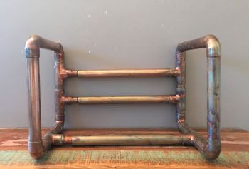 Copper Pipe Extendable Book Shelf, 3 of 4