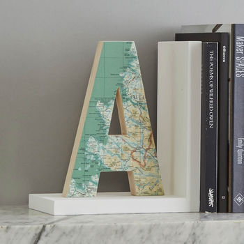 Personalised Map Location Letter Bookend, 4 of 7