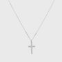 Arundel Sterling Silver Cross Pendant Necklace, thumbnail 3 of 4