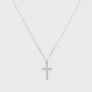 Arundel Sterling Silver Cross Pendant Necklace, 3 of 4