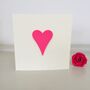 Large Pink Heart Anniversary Card, thumbnail 1 of 4