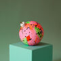 Neon Pale Pink, Orange And Mint Green Ceramic Bauble, thumbnail 1 of 5