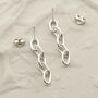 Sterling Silver Simple Chain Earrings, thumbnail 1 of 9