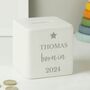Personalised 'Born In' Money Box, thumbnail 2 of 2
