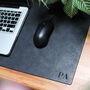 Recycled Vintage Leather Personalised Desk Mat, thumbnail 6 of 12