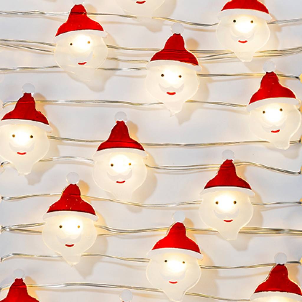 Father Christmas Fairy Lights By Bunting & Barrow