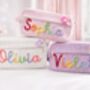 Personalised Custom Crotchet Childrens Pencil Case, thumbnail 2 of 3