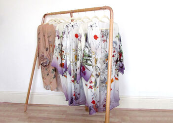 Silk Kimono Jacket 'Evolution' Print Size L/Xl, 4 of 5