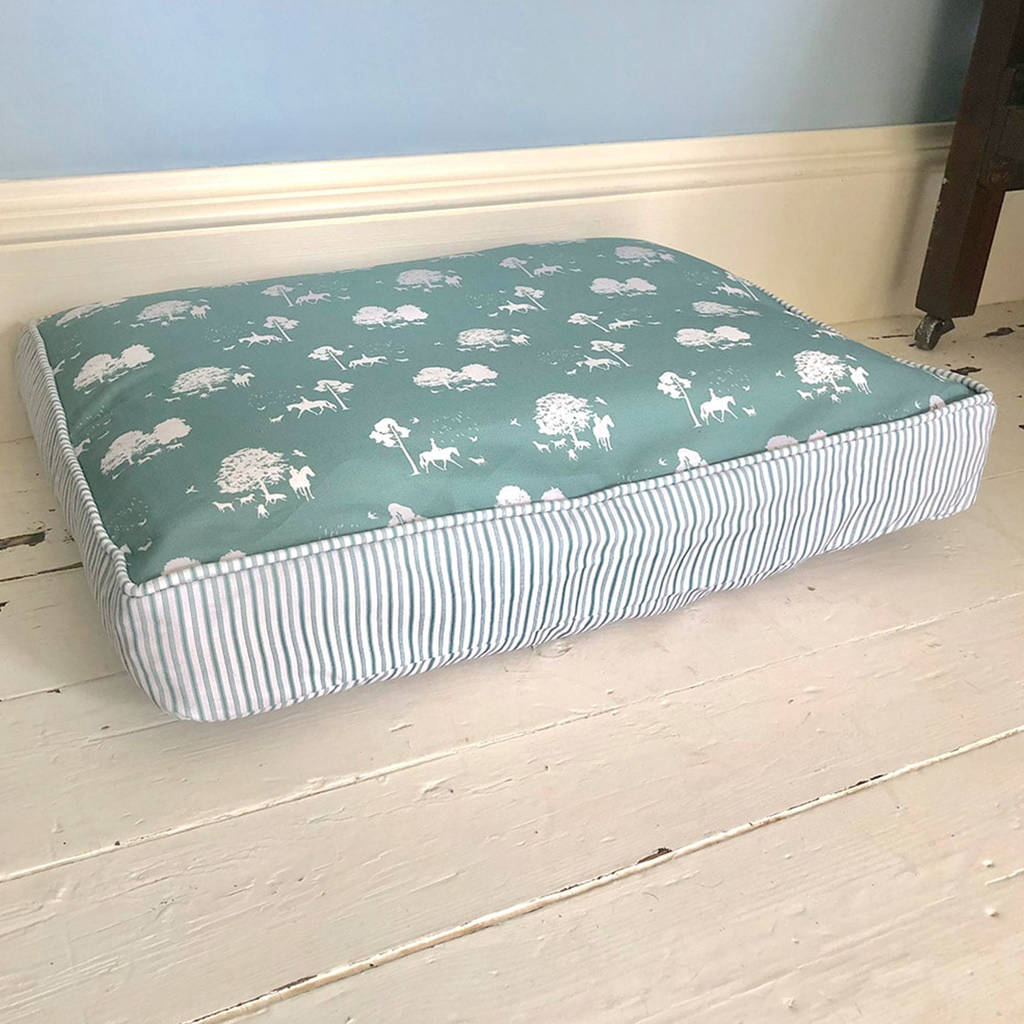 dog crate cushion cover available in five designs by lords & labradors