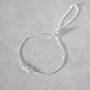 Sterling Silver Or Gold Plated Bow Bracelet Slider, thumbnail 6 of 12