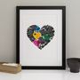 Family Heart Personalised Print, thumbnail 4 of 8