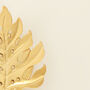 G Decor Set Of Three Gold Palm Leaf Tea Light Holders, thumbnail 8 of 8