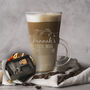 Autumn Themed Glass Latte Mug, thumbnail 1 of 6