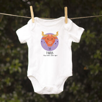 Personalised Zodiac Babygrow With Every Star Sign, 4 of 8