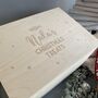 Personalised Cat Luxury Pine Christmas Treats Box, thumbnail 2 of 12