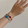 Multi Coloured Beaded Dolphin Bracelet, thumbnail 4 of 4