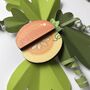 Wooden Pumpkin Brooch, A Colourful Autumnal Accessory, thumbnail 2 of 5