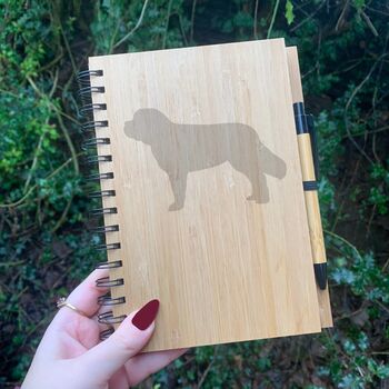 Personalised Saint Bernard Dog Engraved Notebook, 2 of 2