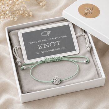 Knot Of Friendship Drawstring Bracelet, 4 of 5