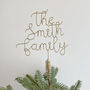 Personalised Wire Christmas Tree Topper, thumbnail 1 of 10