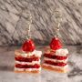 Strawberry Cheesecake Earrings Gift, thumbnail 3 of 6