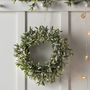 Frosted Mistletoe Artificial Christmas Wreath, thumbnail 3 of 4