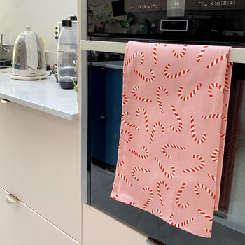 Candy Cane Tea Towel, 3 of 8