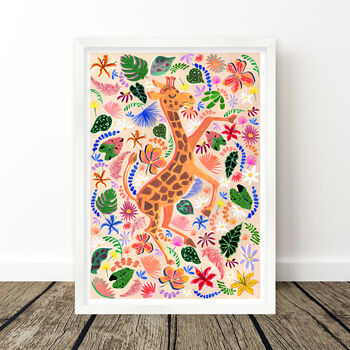 Giraffe Nursery Art Print, 7 of 10
