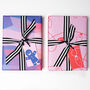 Luxury Stained Glass Wrapping Paper | Blues And Pinks, thumbnail 4 of 5