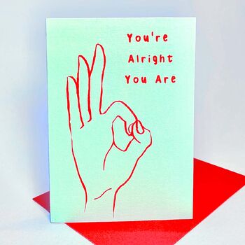 You're Alright Card, 3 of 4