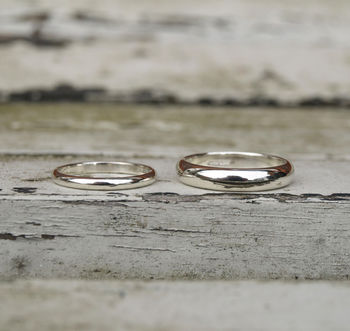 9ct White Gold Wedding Ring Set, 2 of 5