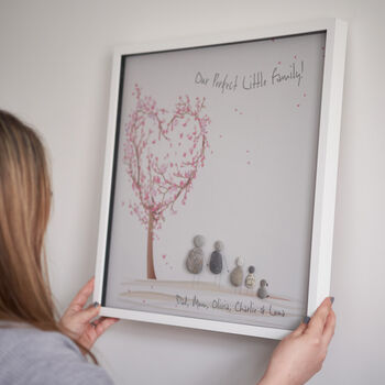 Personalised Love Tree Family Pebble Picture, 6 of 6