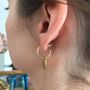 9ct Gold Signature Disc Earrings, thumbnail 9 of 9
