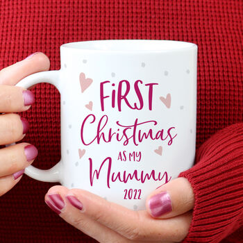 Personalised 'First Christmas As My Mummy' Mug 2023, 2 of 4
