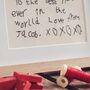 Mounted Personalised Embroidered Handwriting, thumbnail 2 of 9