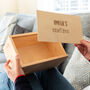 Personalised Arts And Crafts Box With Sliding Lid, thumbnail 4 of 5