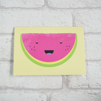 Cute Watermelon Greeting Card, 2 of 3