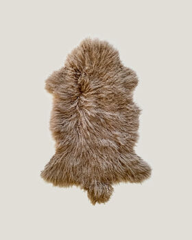 100% Natural Mongolian Sheepskin Rug Small, 7 of 12