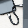 Personalised Men's Secret Message Usb Cable Bracelet, thumbnail 9 of 12