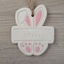 Easter Bunny Decoration With Personalised Name Banner, thumbnail 4 of 6