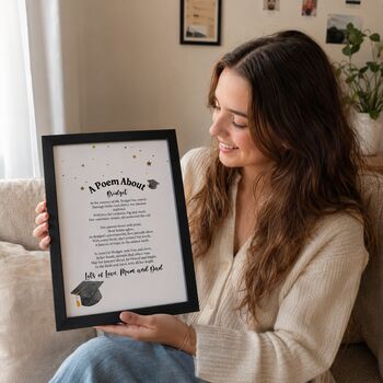 Personalised Graduation Gift Print Of Special Poem, 2 of 12