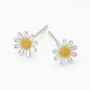 Sterling Silver And Gold Daisy Stud Earrings – 10mm, thumbnail 3 of 10