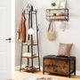 Industrial Coat Rack Stand With Three Shelves, thumbnail 3 of 8