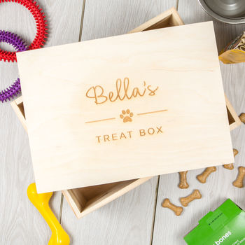 Personalised Pet / Dog Wooden Treat Box, 7 of 9